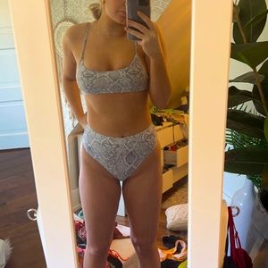 Snakeskin bikini set